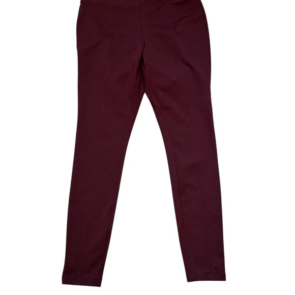 Old Navy Women's Deep Burgundy Leggings - Picture 3 of 7
